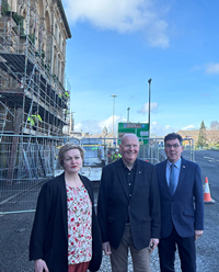 Greenock Town Hall roof works.